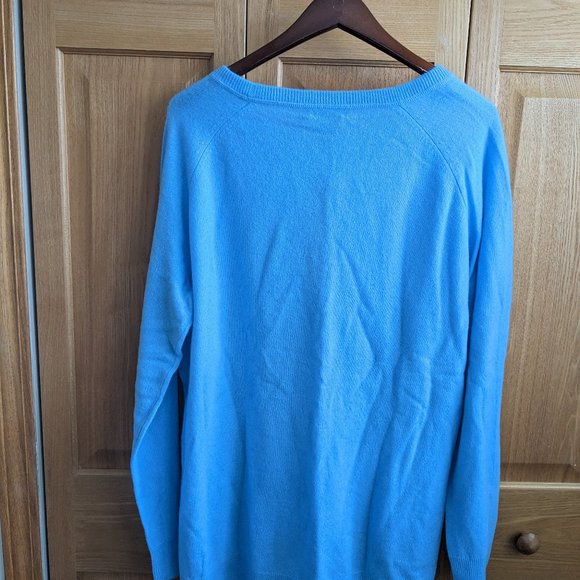 NWT Lord & Taylor Light blue 100% cashmere SZ L - Picture 9 of 9
